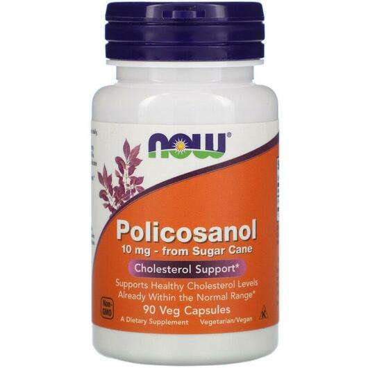 Основне фото товара Now, Policosanol 10 mg, Полікозанол 10 мг, 90 капсул