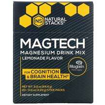 Natural Stacks, Магний, MagTech Magnesium Drink Mix Lemonade 2...