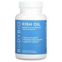 BodyBio, Рыбий жир Омега-3, Fish Oil Non-GMO, 120 капсул
