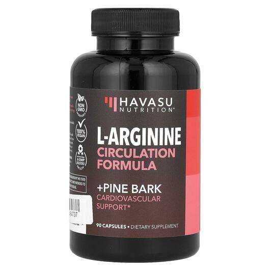 Основне фото товара Havasu Nutrition, L-Arginine Circulation Formula + Pine Bark, ...