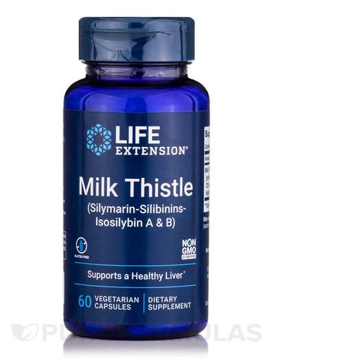Основне фото товара Life Extension, Milk Thistle Certified European, Розторопша, 6...