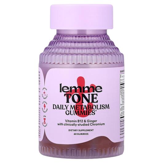 Основное фото товара Tone Daily Metabolism Gummies Watermelon, Жиросжигатели, 60 табле