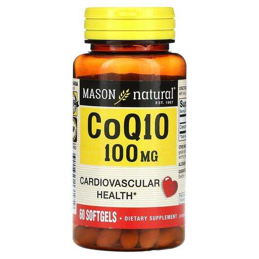 Основное фото товара Mason, Коэнзим Q10, Co Q10 100 mg, 60 капсул