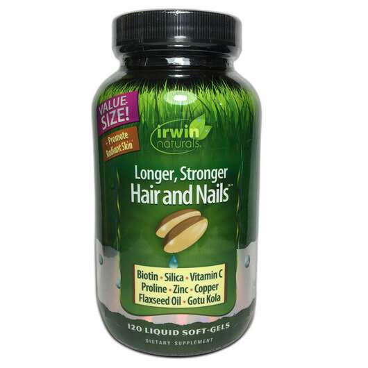 Longer Stronger Hair and Nails, Вітаміни для волосся шкіри та нігтів, 120 капсул