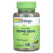 Solaray, True Herbs Dong Quai 550 mg, Дягель, 180 капсул