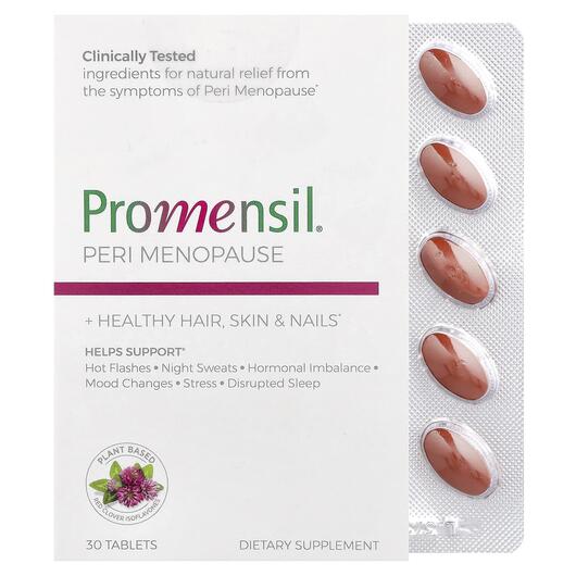 Основне фото товара Promensil, Peri Menopause, Підтримка менопаузи, 30 таблеток