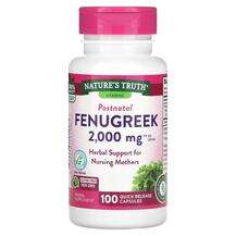 Nature's Truth, Fenugreek 2000 mg, 100 Quick Release Capsules