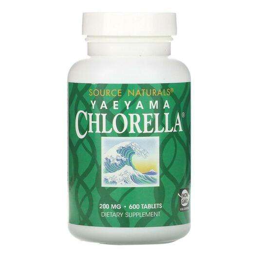 Основное фото товара Source Naturals, Хлорелла 200 мг, Yaeyama Chlorella 200 mg 600...