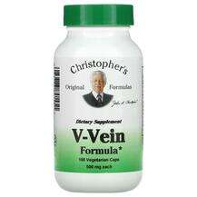 Средства профилактики варикоза, V-Vein Formula 500 mg, 100 капсул