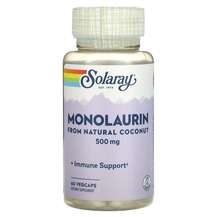 Solaray, Monolaurin 500 mg, 60 Veggie Caps