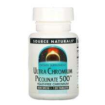 Source Naturals, Ultra Chromium Picolinate 500 500 mcg, Хром, ...