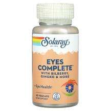 Solaray, Eyes Complete With Bilberry Gingko & More, 60 Veg...