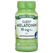 Фото товару Sleep Melatonin Plus Ashwagandha 10 mg, Мелатонін, 60 капсул