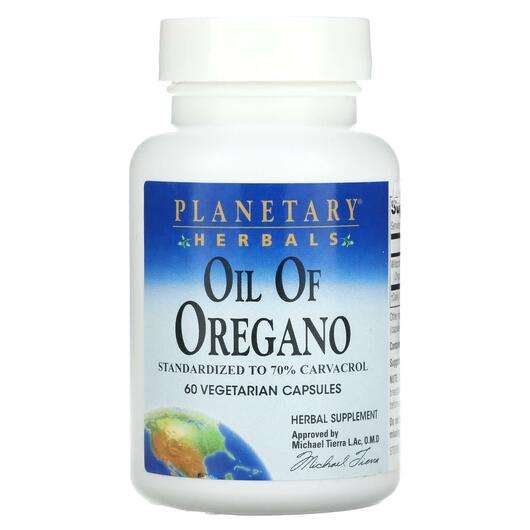Основное фото товара Planetary Herbals, Масло орегано, Oil of Oregano, 60 капсул