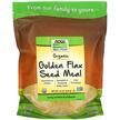 Фото товару NOW Foods, Real Food Golden Flax Seed Meal 1, Лляна олія, 624 г