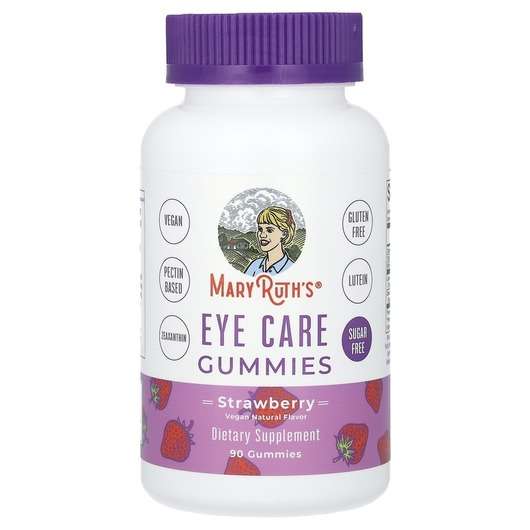 Основне фото товара MaryRuth's, Eye Care Gummies Strawberry, Підтримка здоров'я зо...