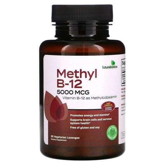 Основне фото товара Future Biotics, Methyl B-12 5000 mcg, Вітамін B12 Метилкобалам...