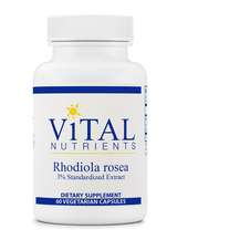 Vital Nutrients, Родиола, Rhodiola rosea 3% 200 mg, 60 капсул