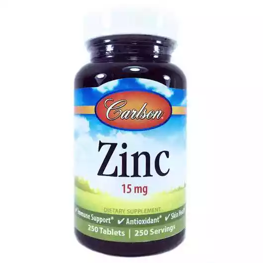 Фото товару Calcium and Zinc 15 mg 250 Tablets