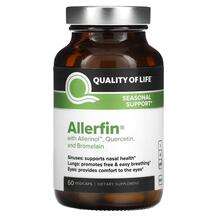 Quality of Life, Средство от аллергии, Allerfin, 60 капсул