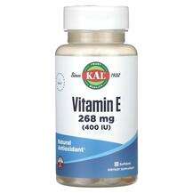KAL, Витамин E Токоферолы, Vitamin E 268 mg 400 IU, 90 SoftGels