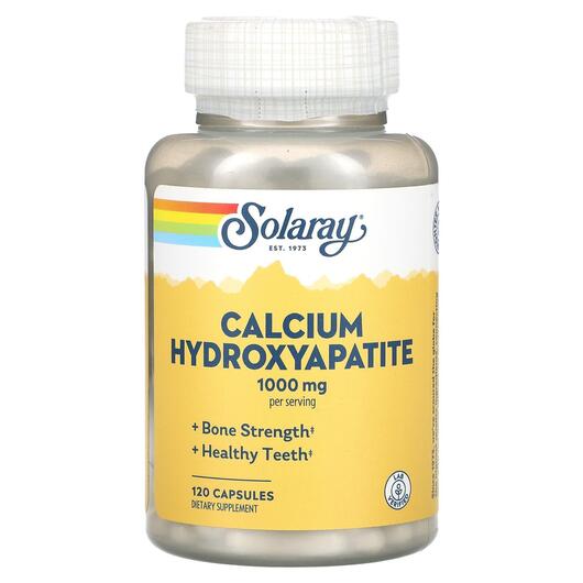 Основне фото товара Solaray, Calcium Hydroxyapatite 250 mg, Кальцій, 120 капсул