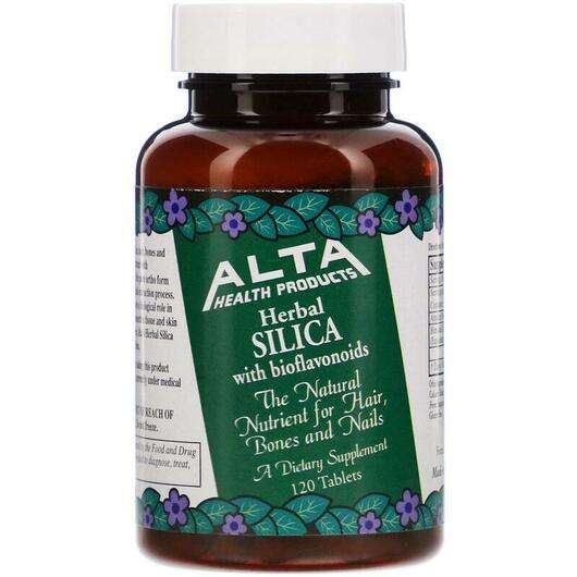 Основне фото товара Alta Health, Herbal Silica, Кремній, 120 таблеток