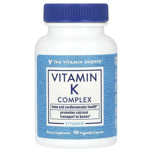 Основное фото товара The Vitamin Shoppe, Витамин K2, Vitamin K Complex, 90 капсул