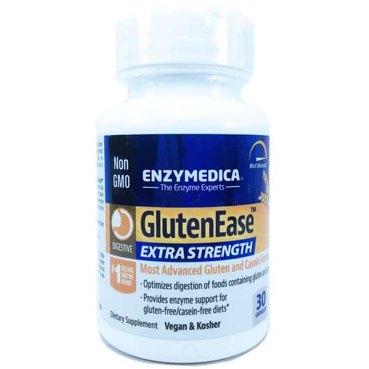 Основне фото товара Enzymedica, GlutenEase, Травні ферменти, 30 капсул