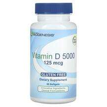 Nutra BioGenesis, Витамин D3, Vitamin D 5000 125 mcg, 90 капсул