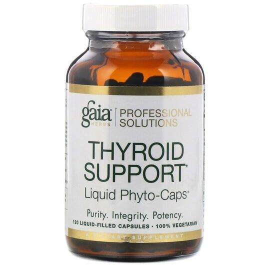 Основне фото товара Gaia Herbs, Thyroid Support Liquid Phyto-Caps, Підтримка щитов...