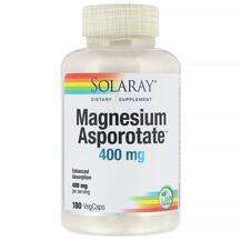 Solaray, Magnesium Asporotate 400 mg, 180 VegCaps