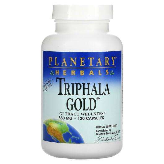 Основное фото товара Planetary Herbals, Поддержка кишечника, Triphala Gold GI Tract...