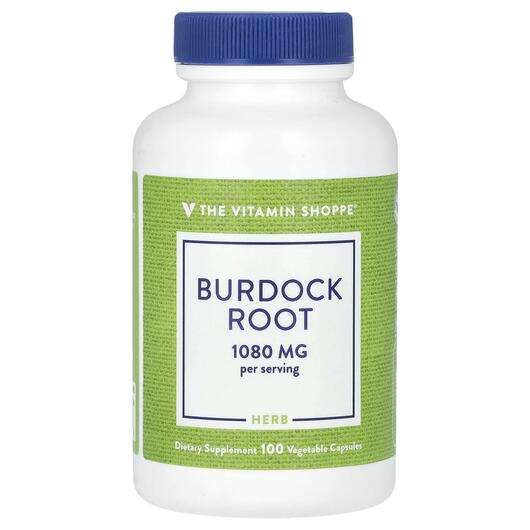 Основне фото товара The Vitamin Shoppe, Burdock Root 1080 mg, Лопух, 100 капсул