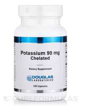 Douglas Laboratories, Калий, Potassium 99 mg Chelated, 100 капсул