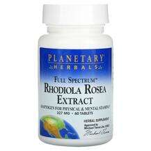 Planetary Herbals, Родиола, Rhodiola Rosea Extract Full Spectr...