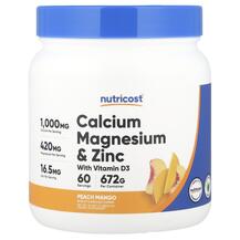Calcium Magnesium & Zinc with Vitamin D3 Peach Mango