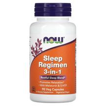Мелатонін Sleep Regimen 3-in-1 NOW 90 капсул