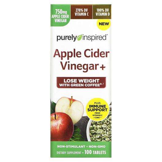 Apple Cider Vinegar+, Яблучний оцет, 100 таблеток