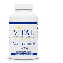 Vital Nutrients, Niacinamide 1500 mg, Ніацинамід, 120 капсул