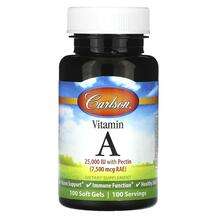 Carlson, Витамин А Ретинол, Vitamin A 7500 mcg RAE 25000 IU, 1...