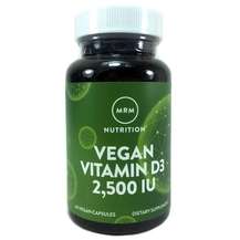 MRM Nutrition, Vegan Vitamin D3 2500 IU 60 Vegan, Веганські Ві...