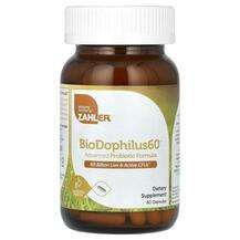 Zahler, Пробиотики, BioDophilus60 Probiotic, 60 капсул
