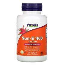 Now, Витамин E, Sun-E 400, 120 капсул
