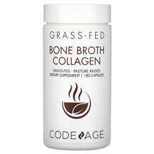 CodeAge, Укрепление костей, Bone Broth Collagen, 180 капсул