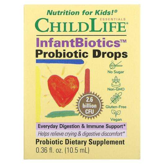 Основное фото товара ChildLife, Пробиотики для детей, InfantBiotics Probiotic Drops...