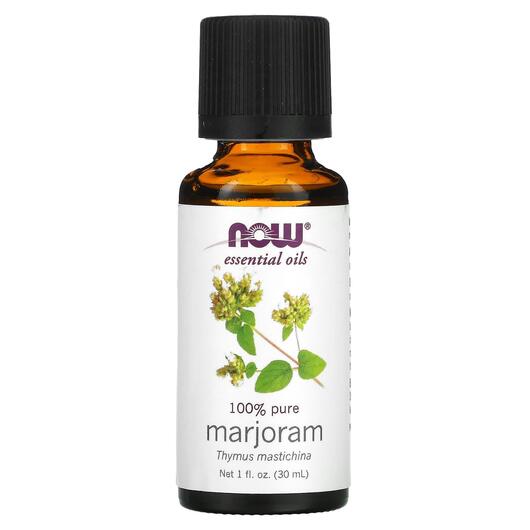 Основне фото товара NOW Foods, Pure Essential Oil Marjoram Oil, Ефірна олія, 30 мл