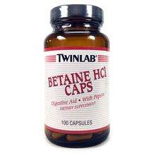 Betaine HCL Caps, Бетаин гідрохлорид, 100 капсул