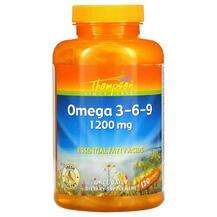 Thompson, Омега 3-6-9 1200 мг, Omega 3-6-9 1200 mg 120, 120 ка...