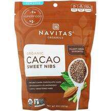Navitas Organics, Какао Порошок, Organic Cacao Sweet Nibs, 227 г